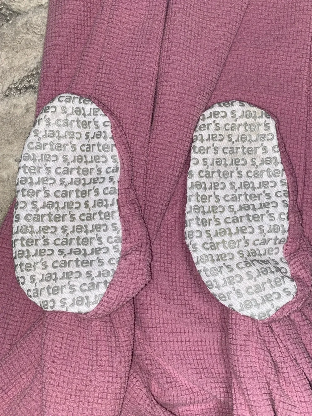 Carter’s Baby Girl 24 Months Purple Fleece Footed Pajama 2 Way Zipper